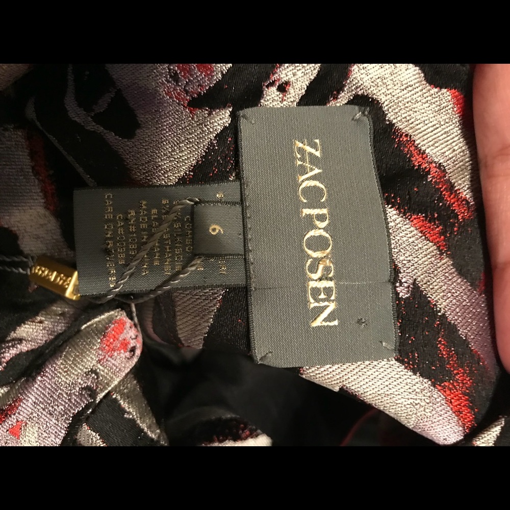 Zac Posen Abstract Zig Zag Print Mini Bandage Dre… - image 5